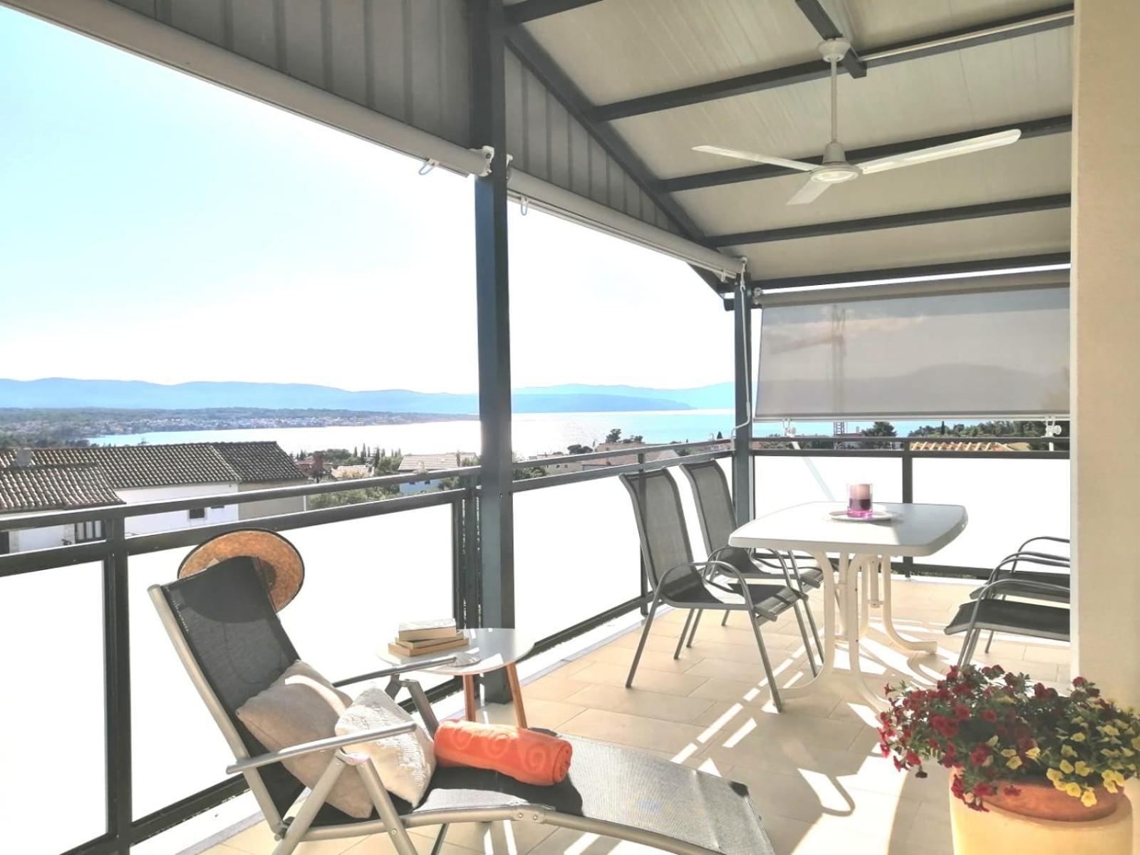 Lovely Sea View House 2 In Malinska Island Krk Kültér fotó
